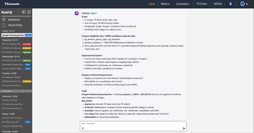Lexa Design Screen 3